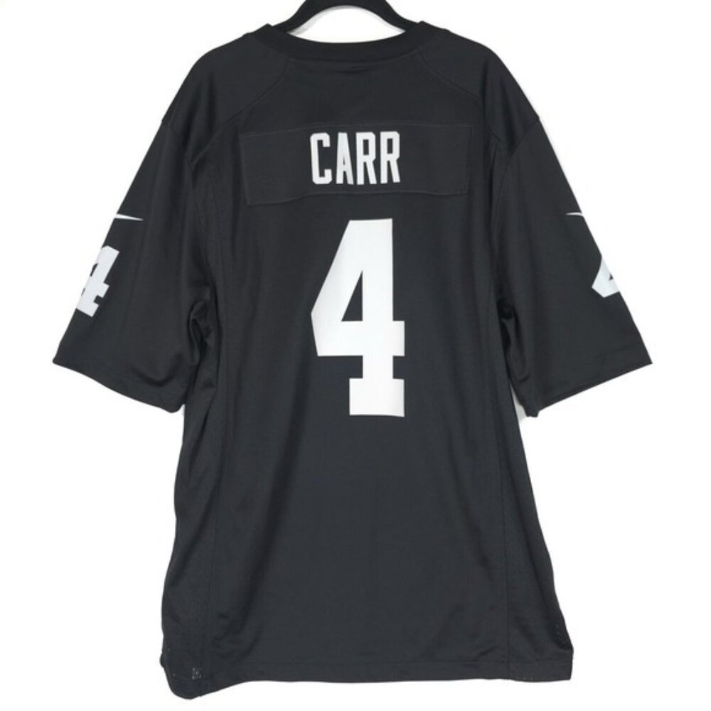 NWT NIKE NFL ON FIELD APPAREL Game Jersey LARGE Loose Fit #4‎ CARR Raiders